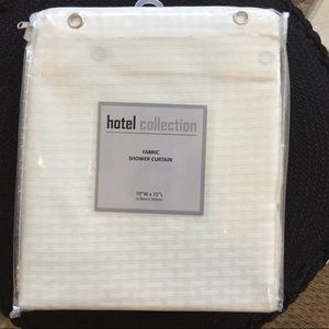 NEW Hotel Collection Shower Curtain. Ivory